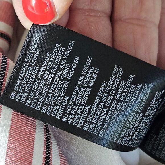 NWT Ted Baker Coryn Layered Striped Ruffle Midi Skirt Pink Women Ted 2/ US 6 - Picture 9 of 11